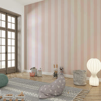 Minimalist beige and pink vertical striped design

