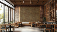 Tobacco suede leather effect wallpaper design

