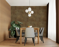 Vintage-style brown suede leather wallpaper look

