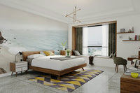 Coastal landscape mural featuring California’s coast

