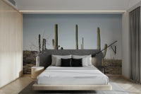 Desert cactus land mural for a southwestern aesthetic.

