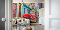 Vibrant Cuban cruise wall mural for tropical home decor

