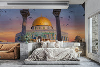 Ancient architecture wall mural


