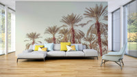 Elegant palm trees mural

