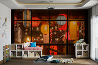Cozy lantern shop wallpaper for walls

