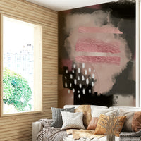 Subtle pink tones mural perfect for mindful room styling.

