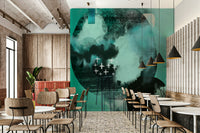 Still Tones mural for a quiet, softly styled room backdrop.

