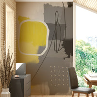 Geometric pattern mural wallpaper


