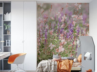 Light and airy floral wallpaper

