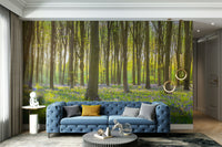 Bluebell forest wallpaper mural

