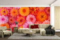 Dreamy floral mural wallpaper

