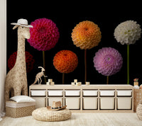 Large floral wall decor

