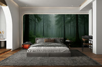Soft wilderness scene mural

