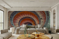 Architectural arch wall mural

