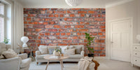 Vintage brick wall wallpaper for a relaxed, rustic atmosphere

