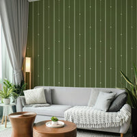 Elegant olive drab wallpaper creating a relaxed ambiance

