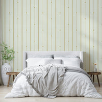 Refined buttercream and mustard wallpaper for modern rooms

