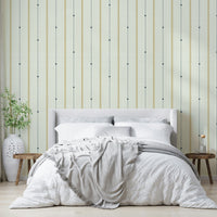 Elegant country wallpaper with refined minimal stripes

