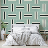 Modern geometric wallpaper with sharp, clean patterns

