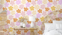 Pastel Paradise Blooms Wallpaper with soft floral designs

