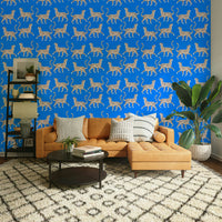 Stylish Cheetah Chic wallpaper in neutral tones

