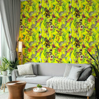 Soft boho-style wallpaper for cozy interiors

