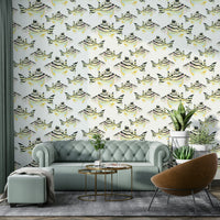 Artistic fish design for coastal wall interiors

