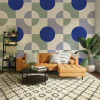 Wallpaper for walls featuring flowing shapes

