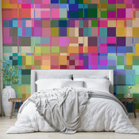 Painterly wall design evoking emotion and movement

