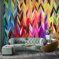 Creative space with dynamic color burst design

