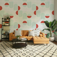 Modern wallpaper with clean lines and soft angles

