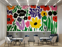 Abstract floral collage inspired by Matisse

