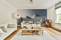 Textured silver and bronze mural for feature walls

