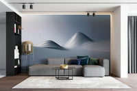 Metallic ripple pattern in Metal Dunes Wall Mural

