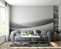Peaceful bedroom with Whispers of the Dunes mural

