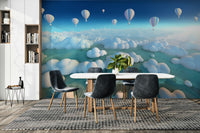 Above the Cloud Sea Wall Mural with sky view

