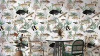 Oceania Wallpaper with soft wave-inspired design

