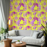 Modern forest-inspired wallpaper design

