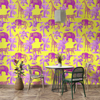 Earth-toned wallpaper for a natural interior look

