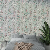 Abstract clouds and waves in muted color palette

