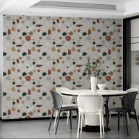 Elegant architectural wallpaper with balanced forms

