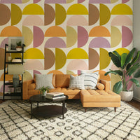 Modern mural with balanced composition and softness

