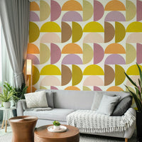 Wallpaper for walls with a painterly abstract look

