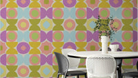 Kaleidoscope Kisses wallpaper with colorful design

