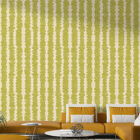 Energetic Chartreuse Pebble Rows wallpaper for living rooms

