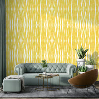 Warm, cheerful Sunshine Strokes wallpaper for rooms


