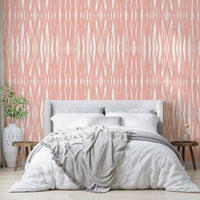Vibrant yet calming Whispers of Coral wallpaper design

