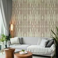 Elegant geometric wallpaper with symmetrical strokes

