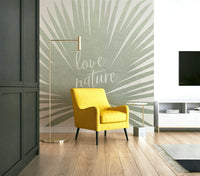 Nature-inspired mural for wall with Love Nature design

