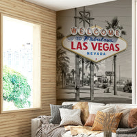 Bright and bold Las Vegas color pop wall mural

